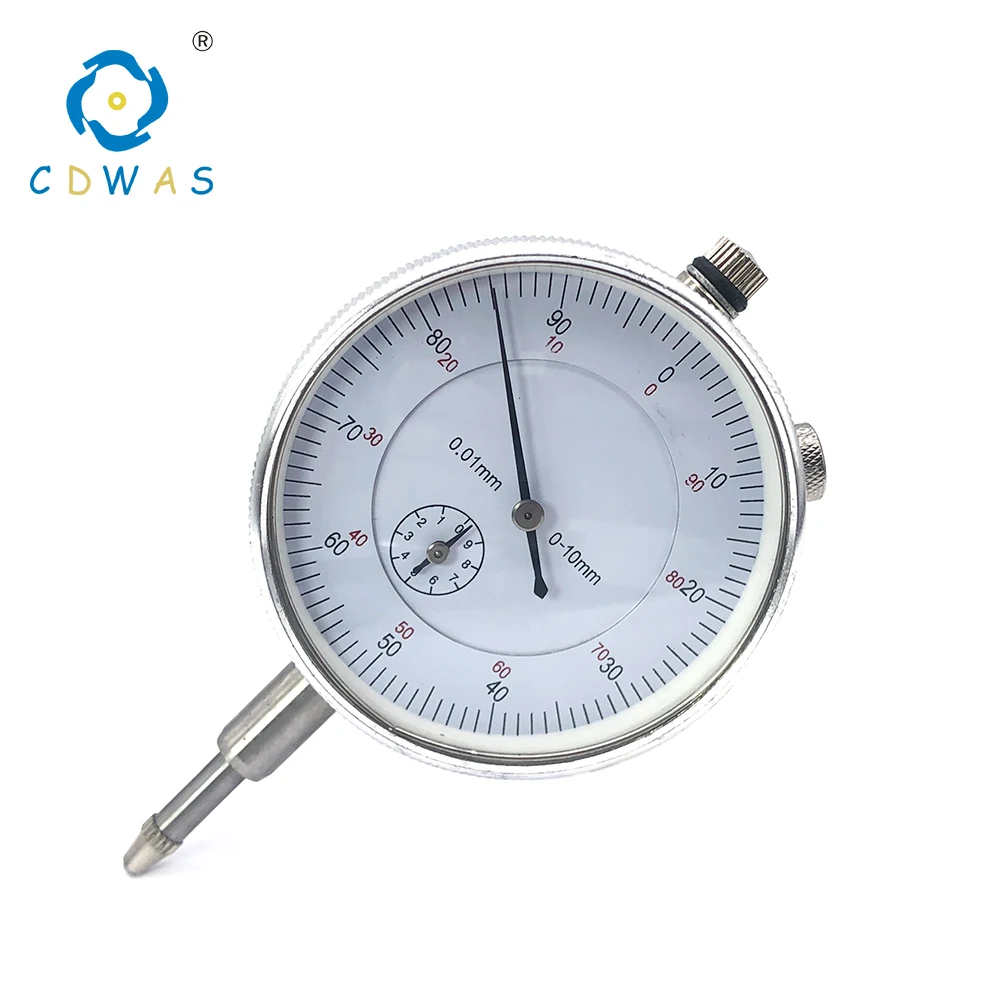 Индикатор циферблата 0-10 мм Точность 0,01 мм циферблатный индикатор измеритель разрешения индикатор прибор измерение инструмент