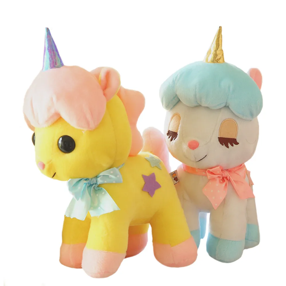 Miaoowa 1pc 40cm Dream Girl Style Unicorn Plush Toy Lovely Stuffed Animal Horse Doll for Kids Children Birthday Gift Brinquedos