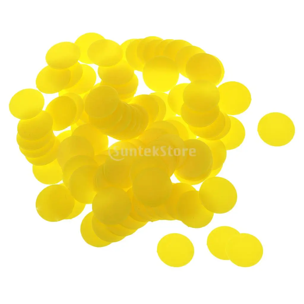 Pack of 200 Plastic Board Game Counters Games Chip Kids Numeracy Teaching Toy