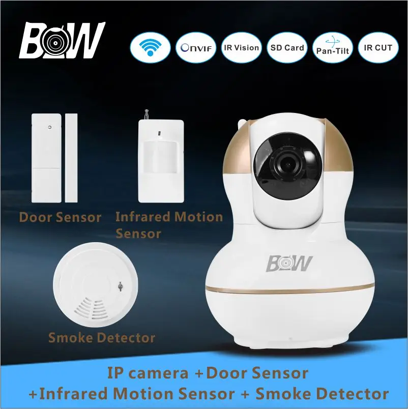 720P HD IP font b Camera b font WiFi font b Door b font Sensor Infrared