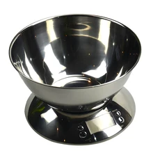 Инструмент для приготовления пищи электронные весы из нержавеющей стали кухонные весы с чашей 5 кг 1 г