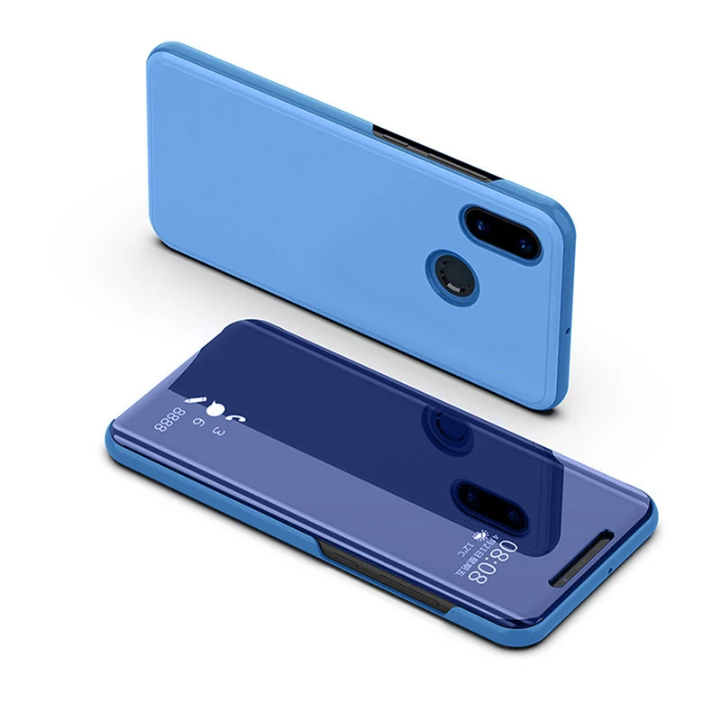 Для huawei p30 light pro Чехол для huawei p30 lite откидная Кожаная Обложка для книг P30lite p 30 30 lite p30pro умный зеркальный чехол для телефона - Цвет: blue