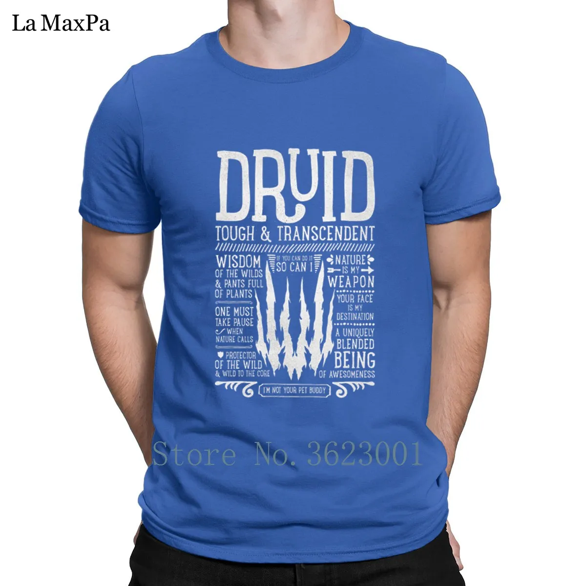 Creature новинка футболка весна осень Wow Druid футболка для мужчин Базовая приталенная Мужская футболка с коротким рукавом Футболка - Цвет: Royalblue