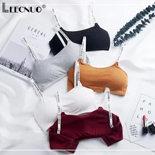 Leecnuo, сексуальный женский бюстгальтер, жилет, бесшовный, съемный, мягкий бюстгальтер, Повседневный, с буквенным принтом, удобный бюстгальтер, для фитнеса, дышащий, женский бюстгальтер, подарок