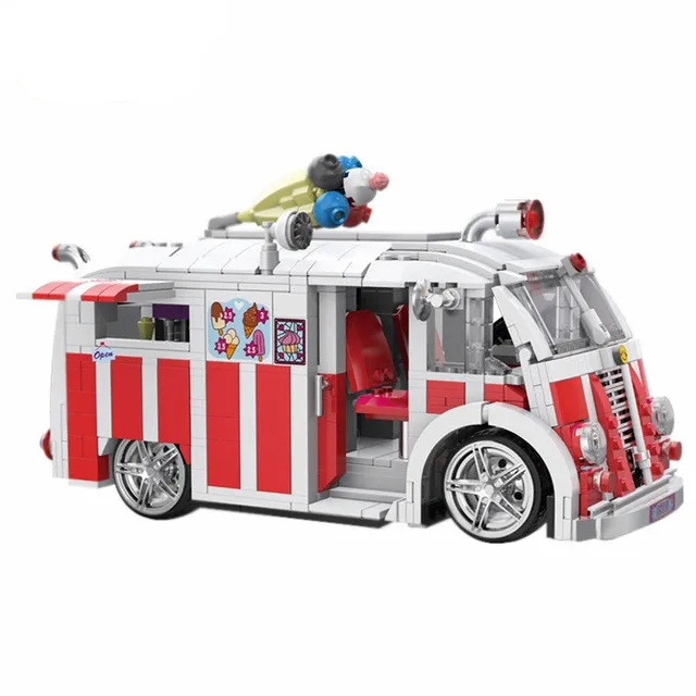 

08004 1000PSC Creator Camper Van Model Building Kits Bricks Toys Compatible Gifts For kids toy