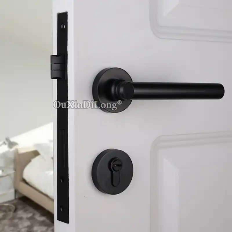 قفل باب أوروبي صامت مجموعة من الأبواب الداخلية الصامتة عالية الجودة 6 ألوان لغرفة المعيشة غرفة النوم الحمام Door Locks Aliexpress