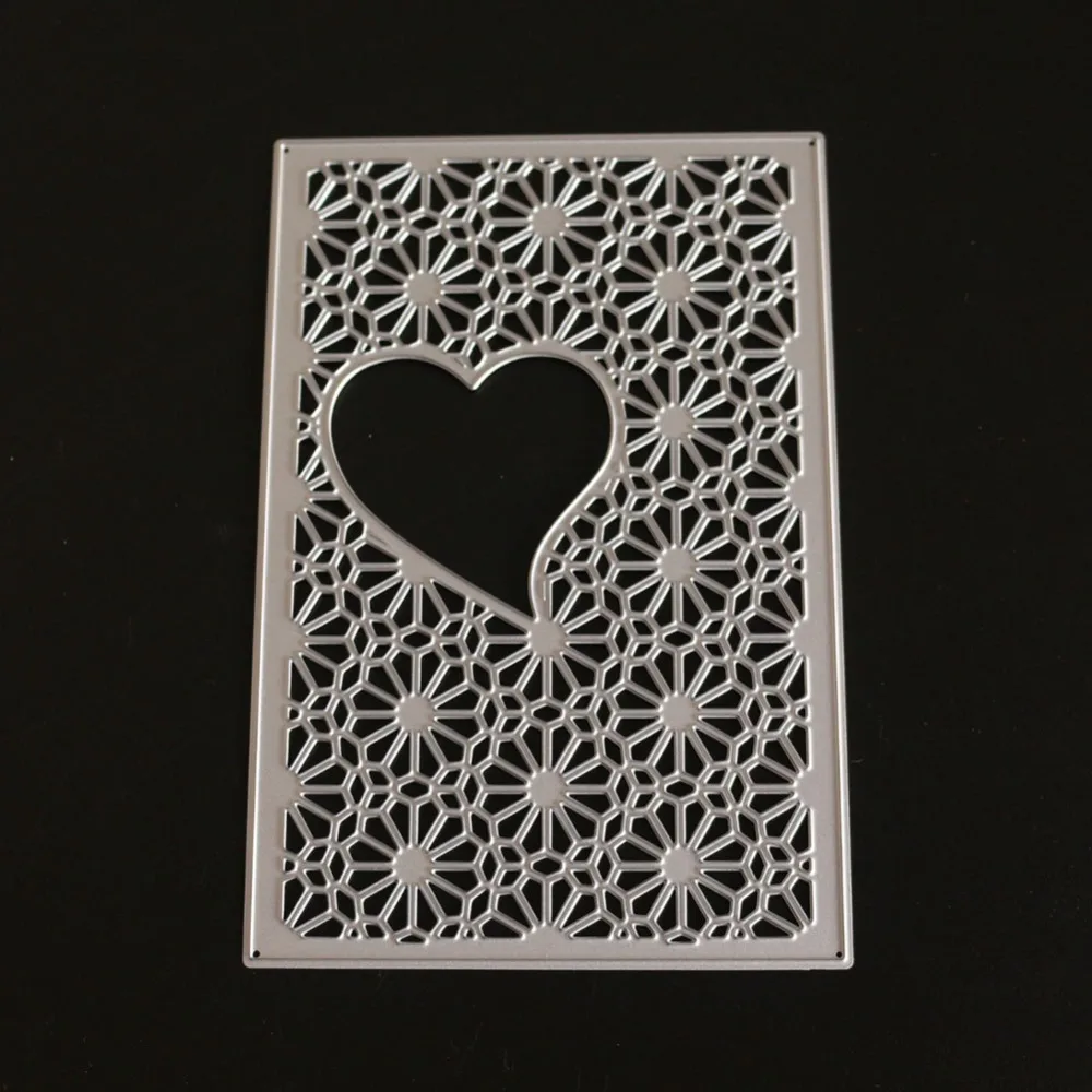 

Love Heart Frames Metal Cutting Dies And Clear Stamps For DIY Scrapbooking Card Making Album Stencil Background Dies 2019