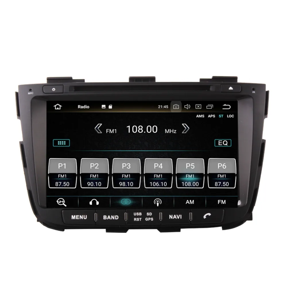Perfect 8 Inch 4GB RAM Android 8.0 Octa Core Car PC Radio Stereo For Kia Sorento 2013-2014 CD DVD Multimedia GPS Navigation WIFI AV Out 4