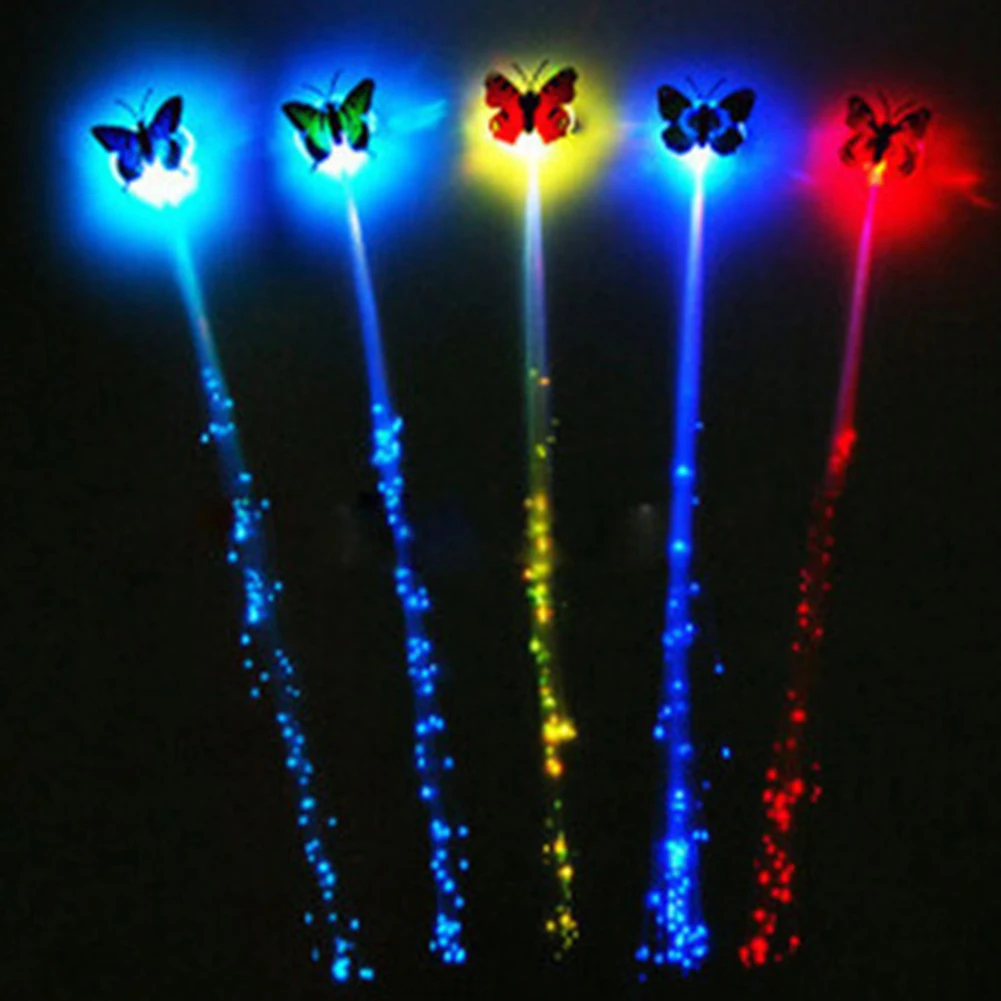 

1 pc Party LED Shining Headwear Glow Hair Braids Flash LED Fiber Hairpin Clip Light Up Headband Party Glow Hair accessories