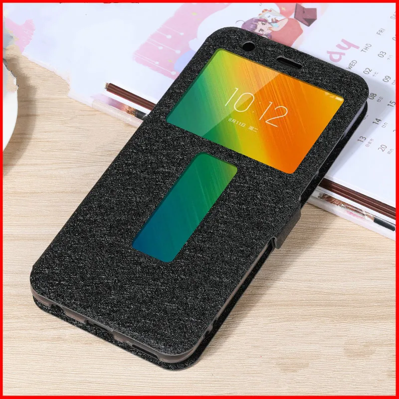 Чехол для Lenovo A5 откидной с окошком L18011 Магнитный кожаный чехол подставкой