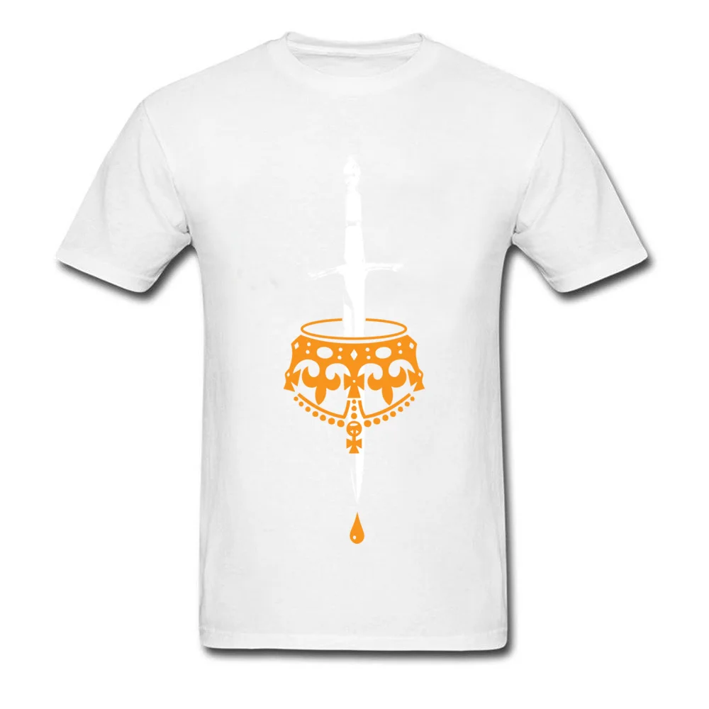 Tees Tops & Tees The Crown And The Sword Summer Fall Short Sleeve 100% Cotton O Neck Mens T Shirt comfortable Special The Crown And The Sword white