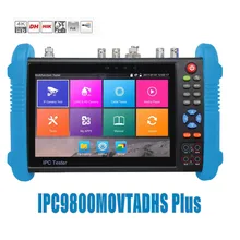 DHL бесплатно 9800 плюс 7 дюймов ip-камера тестер H.265 4K 8MP TVI CVI AHD SDI CVBS IPC CCTV монитор с кабелем tracer/TDR/мультиметр