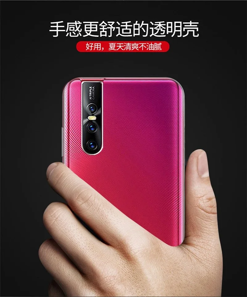 

For Vivo V15 V 15 Case Clear Transparent Ultra Thin Soft TPU Silicone capa cover For Vivo V15 Pro V15Pro case cover fundas bag