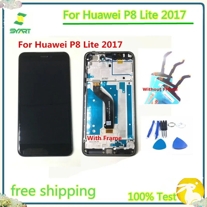 

Honor 8 Lite LCD AAA Quality LCD Display Touch Screen With Digitizer Assembly With Frame 2017 For Huawei P8 Lite 2017