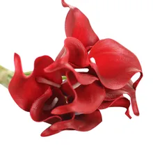 Высокое качество 6 шт. искусственный сенсорный Калла Лилия искусственный цветок для свадьбы домашний декор Искусственные Свадебные цветы z0417# G20