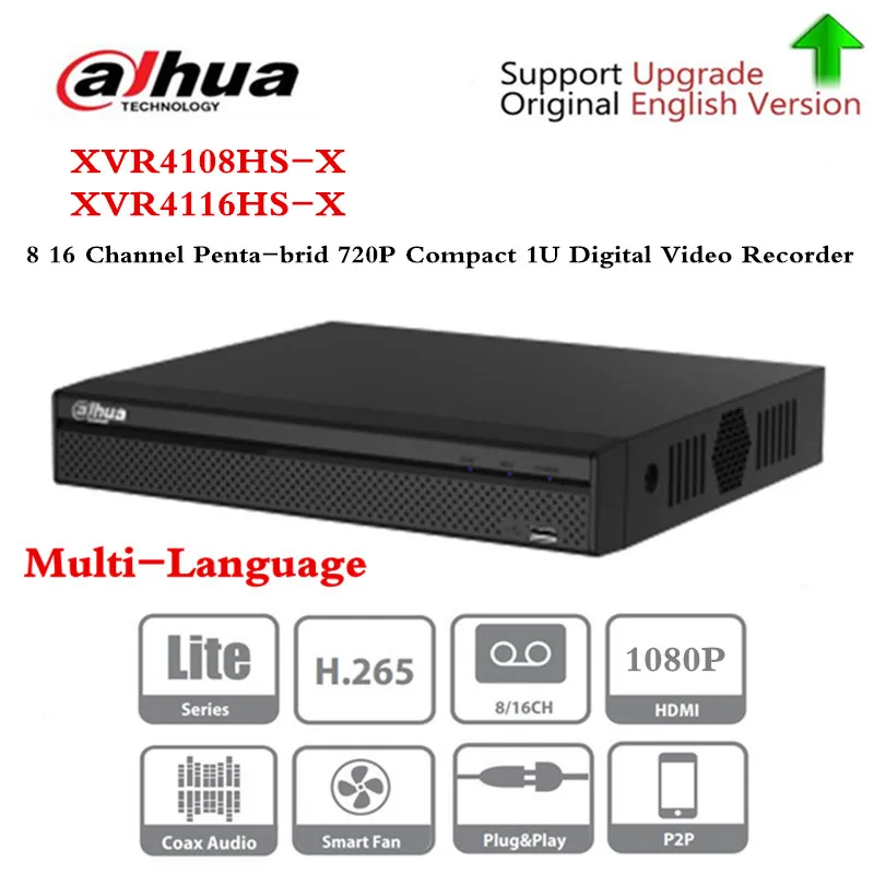 Многоязычный цифровой видеорегистратор Dahua 8/16 CH Penta образный 720P Compact 1U