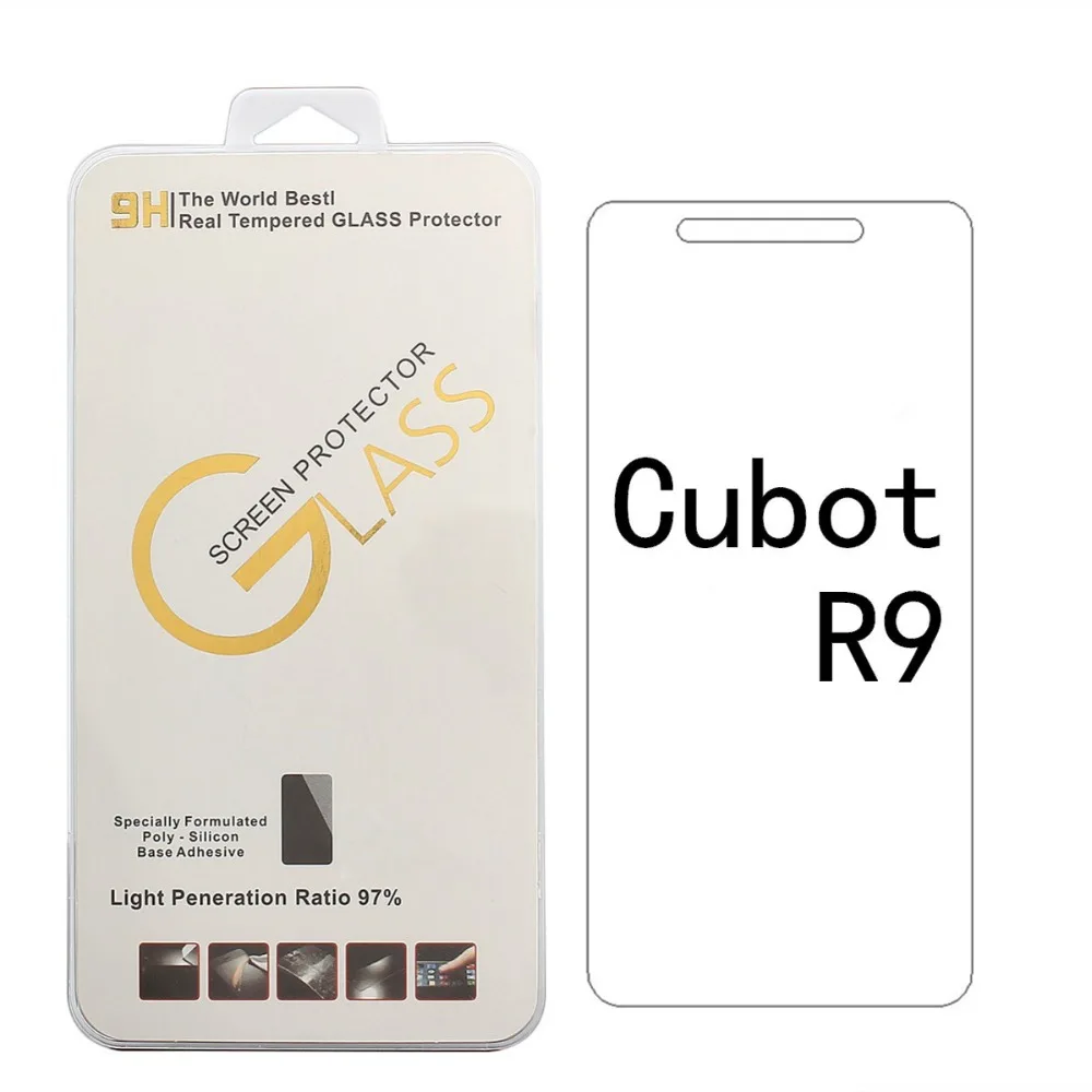 

For Cubot R9/X18/S200/Rainbow2/Note S Tempered Glass 9H 2.5D Top Quality Screen Protector with gift