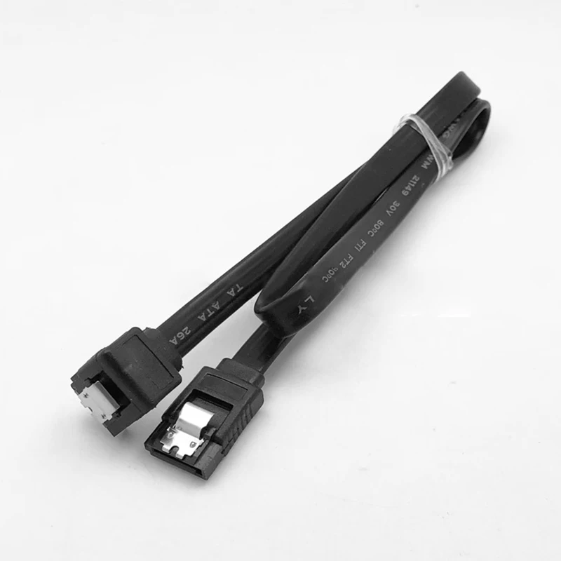 SATA кабель 3,0 для жесткого диска SSD HDD Sata 3 прямой прямоугольный кабель для материнской платы Asus MSI Gigabyte кабель Sata - Цвет: Black straight bend