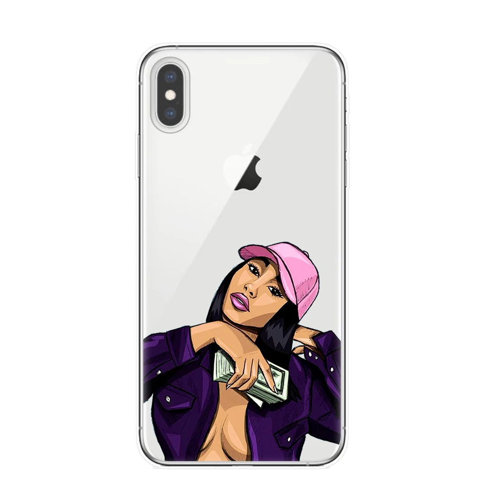 KDMOJI чехлы для телефонов из прозрачного силикона для iPhone Xs 7 7Plus 8 8 Plus X 6 6splus 5 5S SE XS MAX XR XS задняя крышка