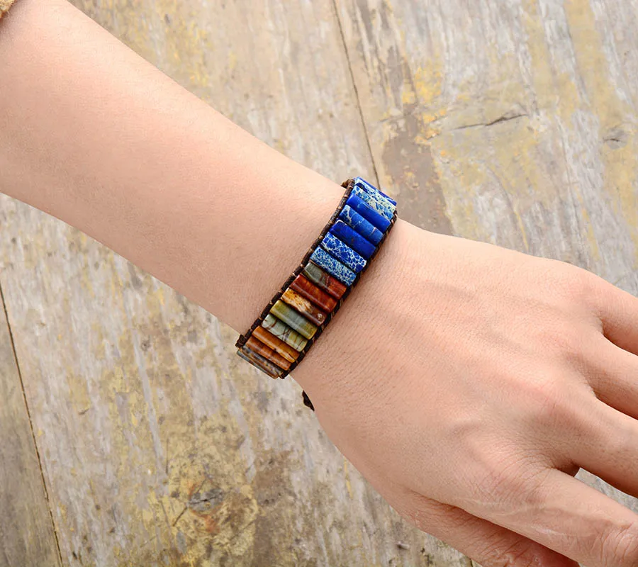 Мужской женский браслет Femme натуральный японский камень кожа обёрточная браслет бусы влюбленные пары браслет в стиле хип-хоп ювелирные изделия
