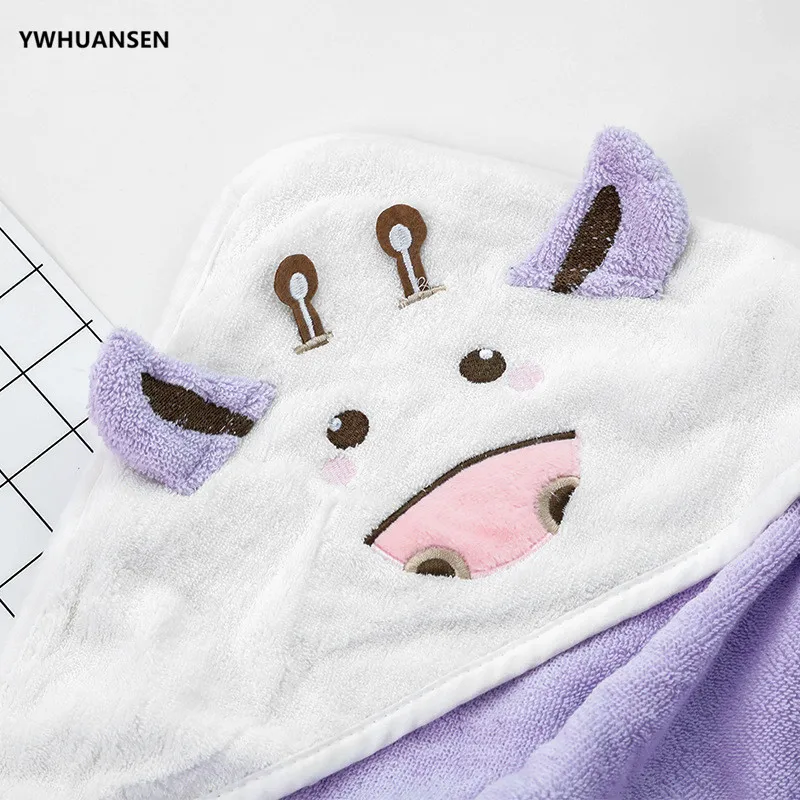 Детское хлопковое банное полотенце YWHUANSEN 80*80 см с героями мультфильмов пляжное