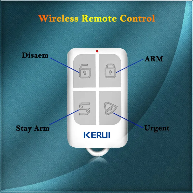 Kerui Беспроводной Портативный дистанционного Управление для GSM сигнализации дома Системы KR8218G дома голос домашней безопасности умный будильник Системы