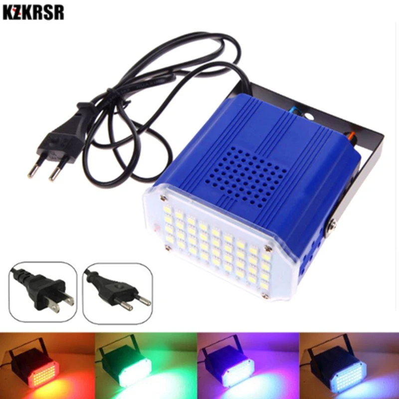 AC90-260V 36 led белый/RGB LED сценический Свет Мини DJ диско стробоскоп вспышка 5050 лампа