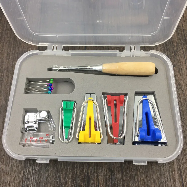 

Machine Tools Binding Sew Multifunction Sewing Bias Tape Maker Set DIY Patchwork Quilting Tool