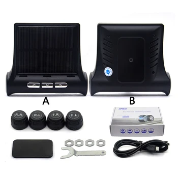

BestSolar TPMS Car Tire Pressure Alarm Monitor System Display 4 Internal / External Sensor Temperature Warning T06N T01W Visture