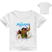 2018 verão top moana crianças roupa Tops Tees Camisetas meninas t camisa de algodão crianças roupas impressão 3-16Y meninas tops