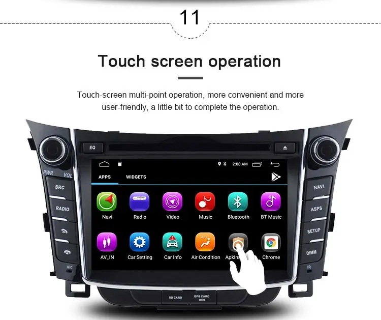 Cheap JDASTON Android 9.1 Car DVD Player For Hyundai I30 Elantra GT 2012-2017 Multimedia GPS Navigation 2 Din Car Radio Audio Stereo 12
