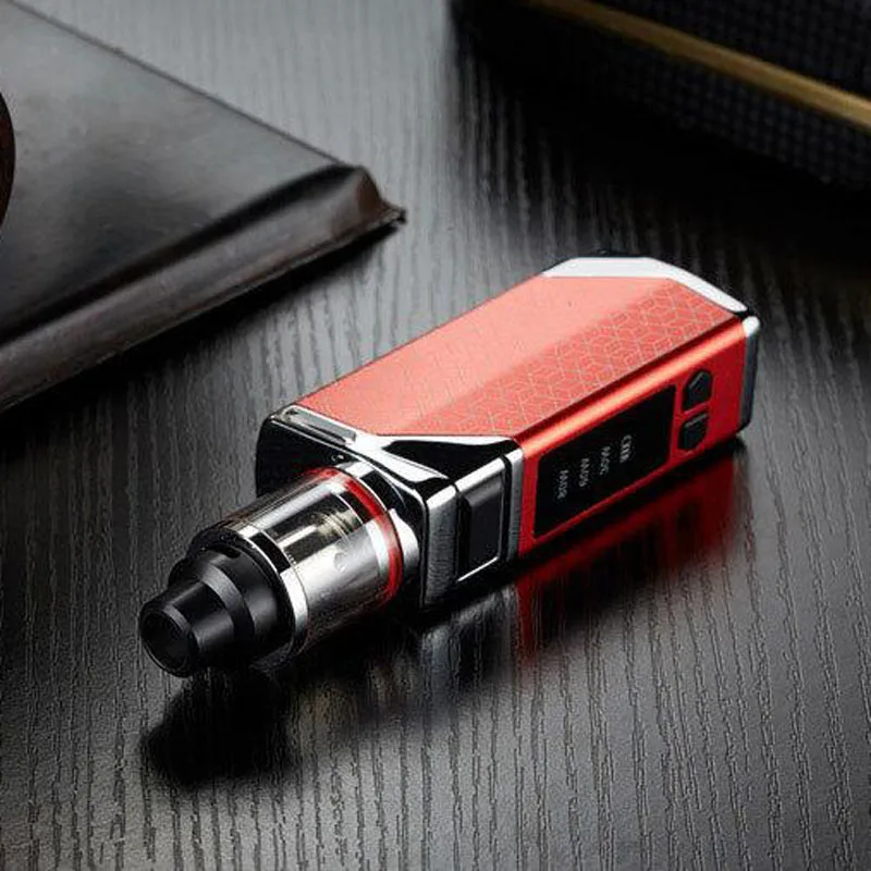 Electronic Cigarette 80W Adjustable Wattage Led Light Display Vape Mod Box Kit 2200mah 2.8ml Atomizer Tank Vaporizer Vapor