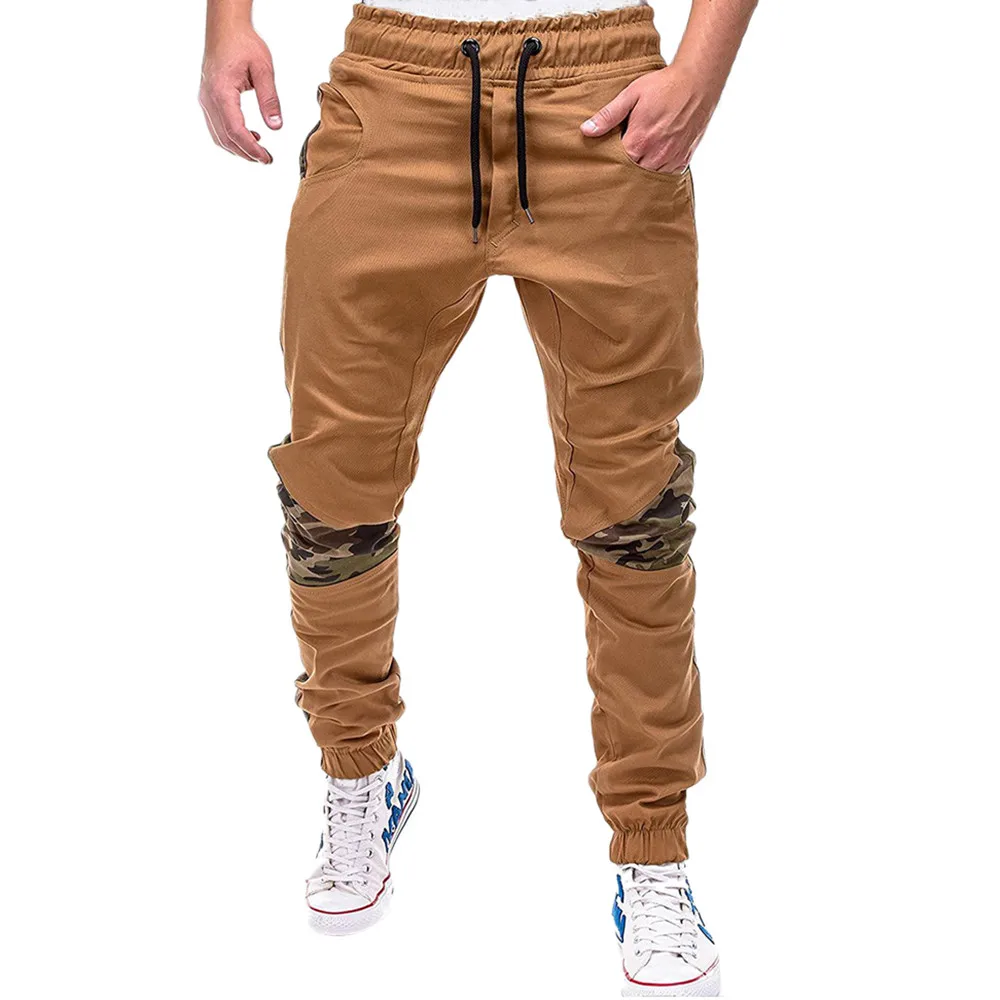 

Harem pants Men Pants Casual mid waist fitness pants Elastic Camouflage Male Straight sweatpants men ankle-length pants c0427