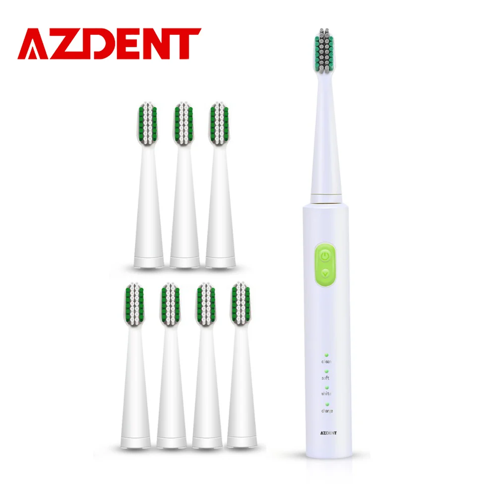 

AZDENT Professional 8Pcs Heads Sonic Electric Toothbrush AZ-1 Pro USB Charging Rechargeable Teeth Tooth Brush 3 Functions Time