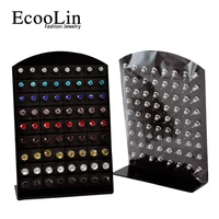 One Card 36Pairs Fashion Stainless Steel Multicolor Rhinestone Stud Earrings Wholesale Women Jewelry Lots LB286 2