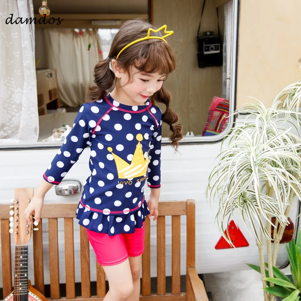Bikini-2018-Children-Two-Piece-Suit-Swimwear-Swimsuit-Beach-Dress-for-Girl-Biquini-UPF50-UV-protected