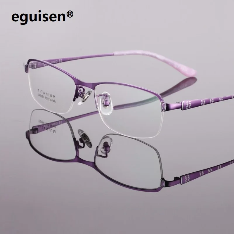 

New ultra-light 12g IP Vacuum plating myopia female titanium eyeglasses frames women fashion retro eyewear frames width-135
