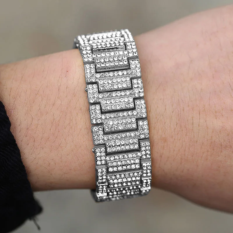Davieslee Iced Out мужские браслеты золотой браслет цепочка для мужчин модный мужской