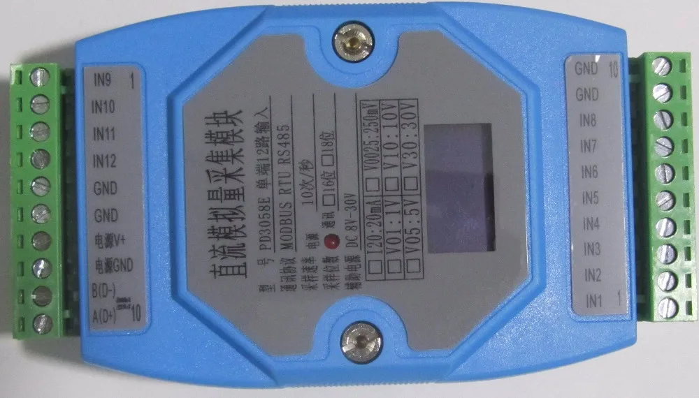 6 канальный 8 16 модуль сбора температуры PT100 в RS485 Modbus PT1000 плата MODBUS RTU|Интегральные