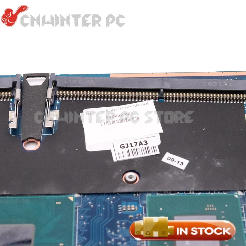  NOKOTION For HP Zbook 15 G3 Laptop Motherboard SR2FU I7-6820HQ QUADRO M1000m Video Card 840932-601 