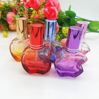 

600pcs Apple Design 15ml Perfume Spray Perfume Atomizer Heavy Thick Glass Empty Bottle PB161 DHL Free Ship