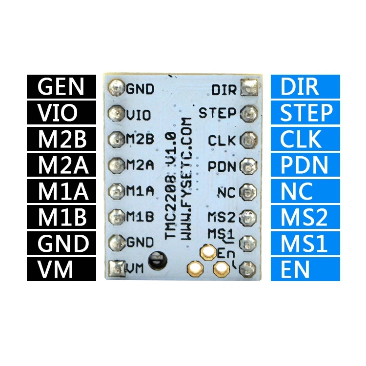 

TMC2208 Stepping Motor Mute Built-in Driver Replace TMC2100 For 3D Printer