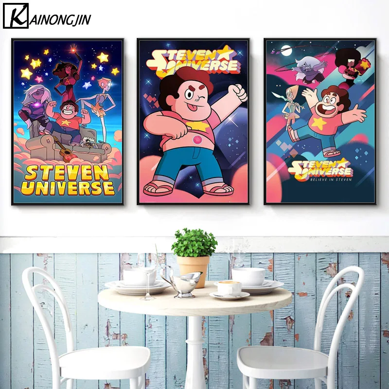 

Steven Universe Poster Wall Art Big Donut Hot Anime Canvas Painting Posters and Prints Room Decorative Home Decor