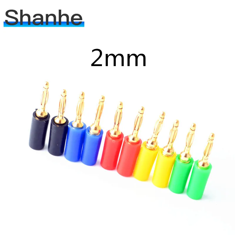 

2mm Banana Plug Jack For Speaker Amplifier Test Probes Connector Excellent Quality