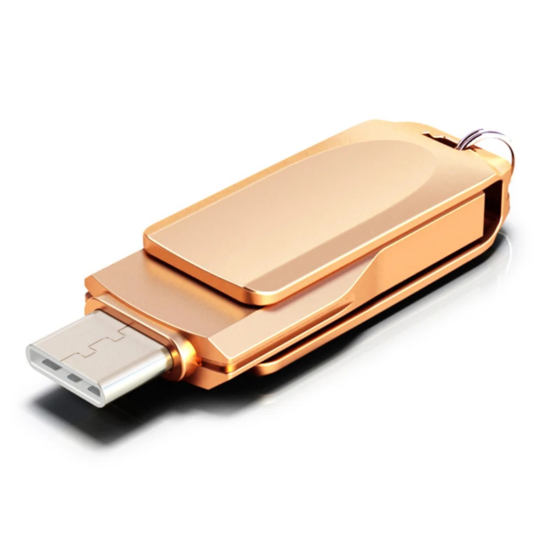  360 Rotation Pendrive OTG Type C 32GB 16GB 128GB USB Flash Drive Type C For Smart Phone Tablet 64GB