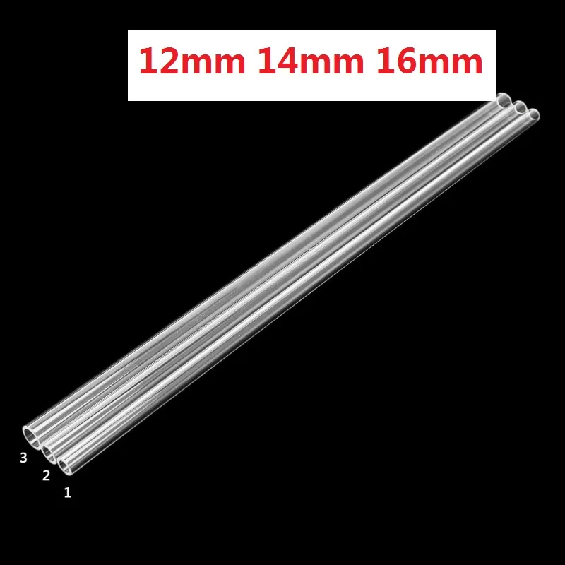 

OD 12mm 14mm 16mm Transparent Acrylic Tube PMMA Tube For PC Water Cooling 50cm
