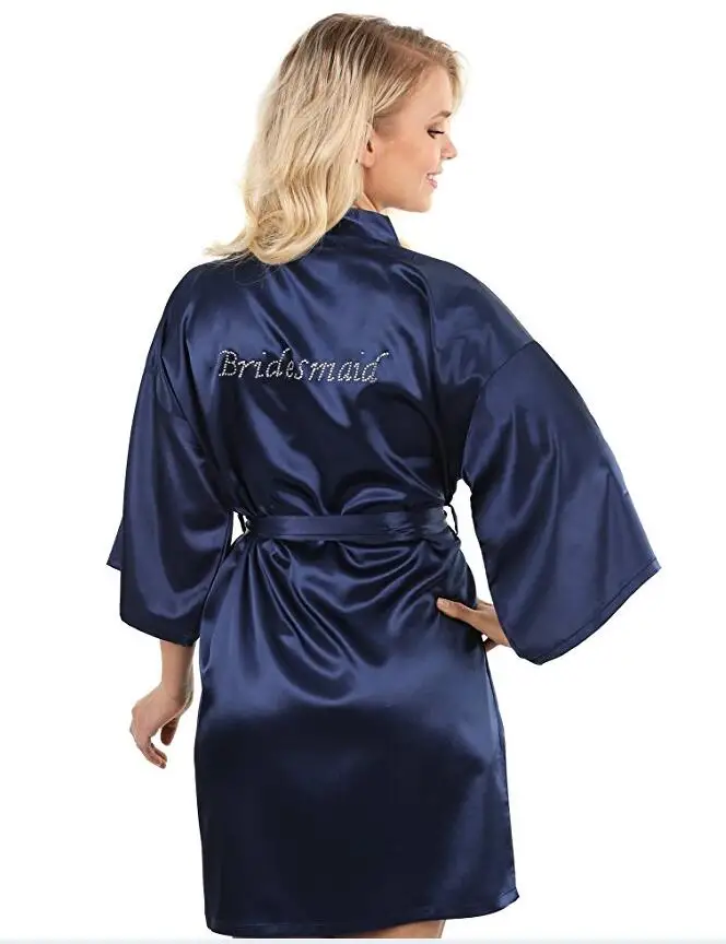 Bridesmaid robes Sleepwear Robe Wedding Bride Bridesmaid Robes Pyjama Robe Female nightwear Bathrobe Nightdress Nightgowns