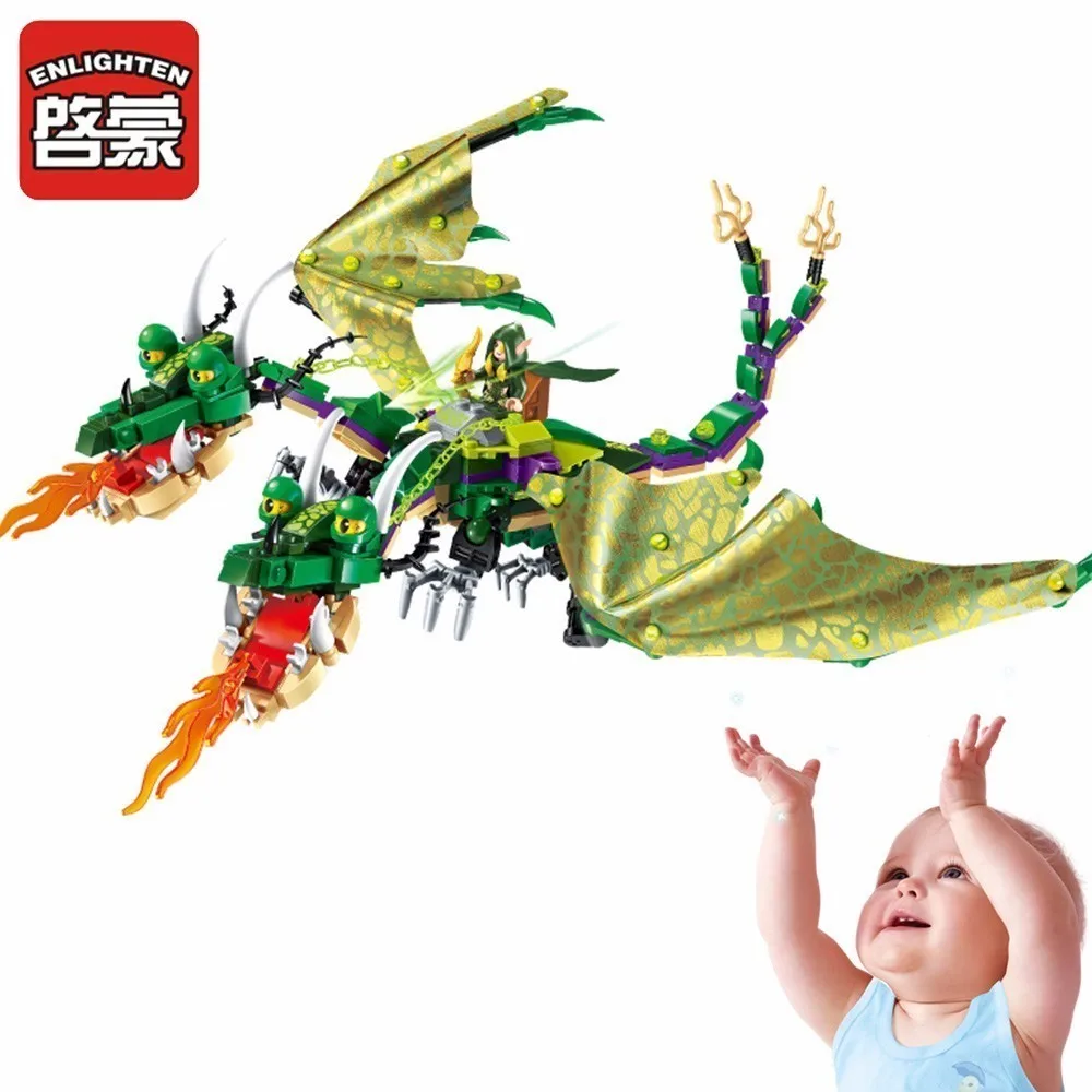 Enlighten Knight Dragon Elfin Children Educational Toys Building Blocks For Gifts Weapon Compatible | Игрушки и хобби