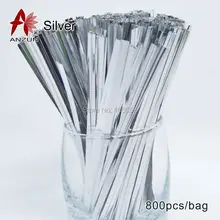 500 шт. 100 шт. х 5 пачек 10 см " Провода Metallic Twist Галстуки для Виолончель мешок конфет выпечки упаковка перевязки леденец десерт уплотнения