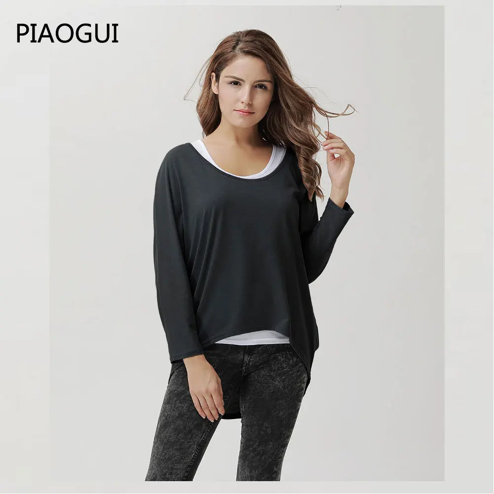2019 Spring Womens Cotton Tee T Shirt Nine Quater Sleeve O-Neck T-shirts Tops Plus Large Size Female Tshirt 9 Colors New Arrival | Женская